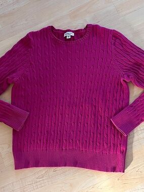 Vintage Women’s St John’s Bay Pink Sweater XL Longsleeve Knit Crewneck Y2K 90s